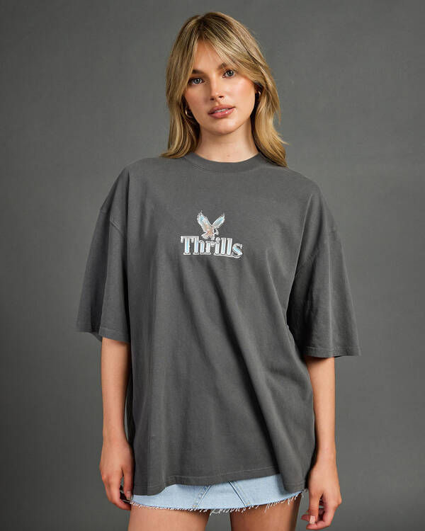 Thrills Strength And Glory Oversized T-Shirt for Womens
