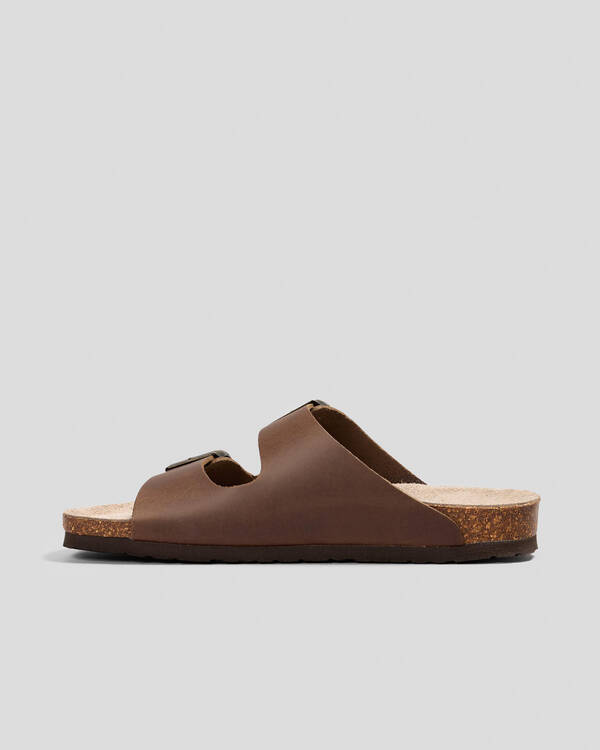 GENUINS Hawaii Oiled Leather Sandals for Mens