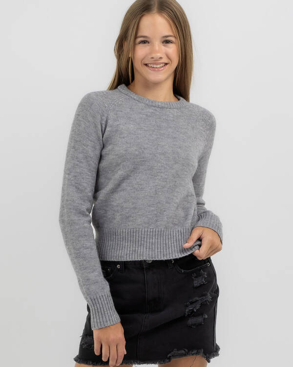 Mooloola Girls' Basic Crew Neck Knit Jumper for Womens