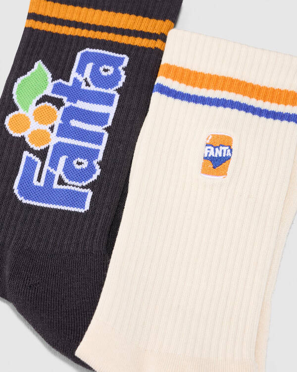 FOOT-IES Fanta Thirst Sneaker Sock 2 Pack for Mens