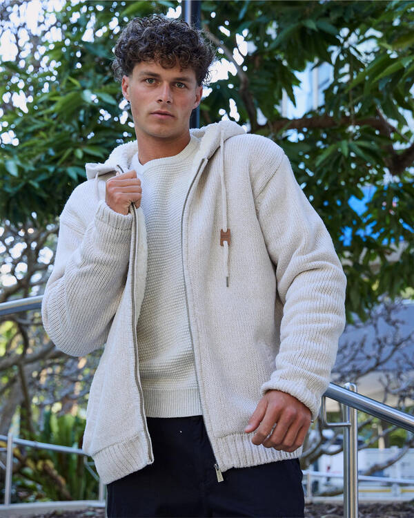 Skylark Limit Hooded Knit Jumper for Mens