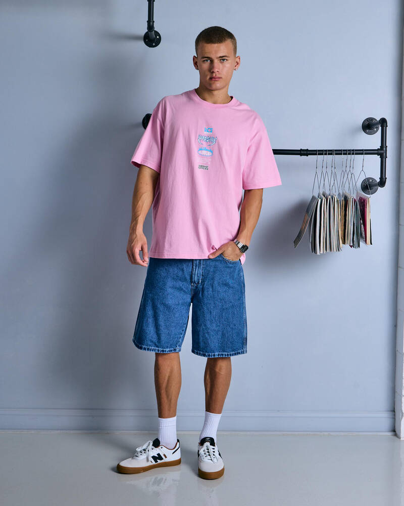 Worship Supplies Pile Up Lounger Jean Shorts for Mens