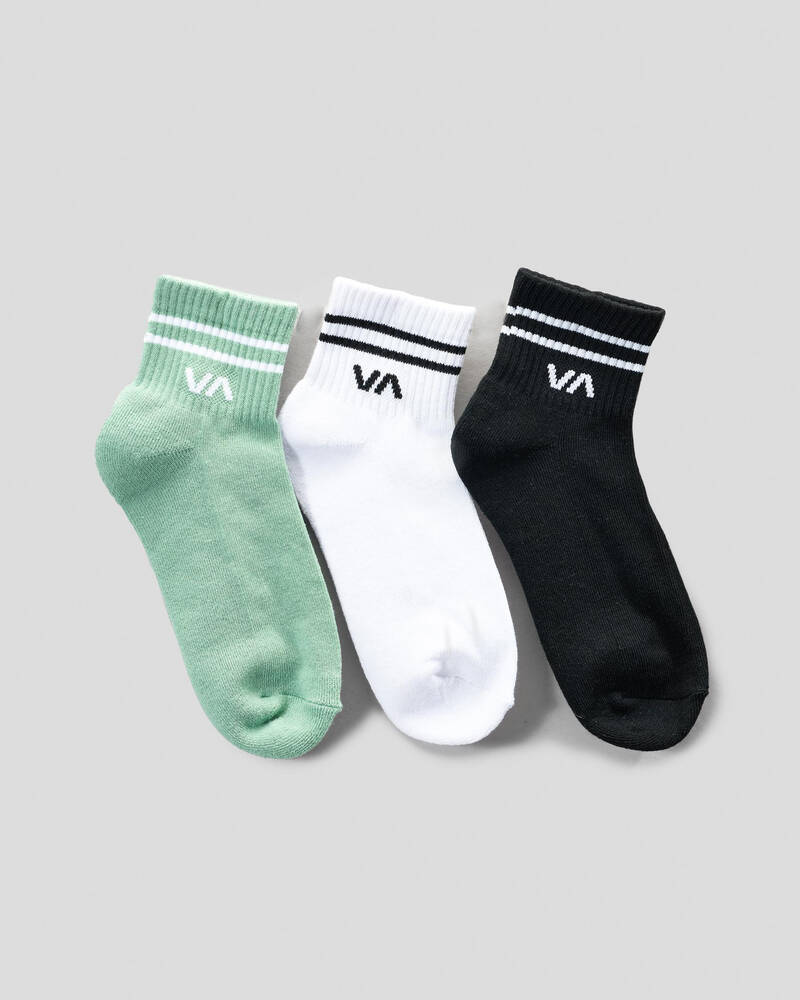 RVCA Women's VA Mini Crew Sock Pack for Womens