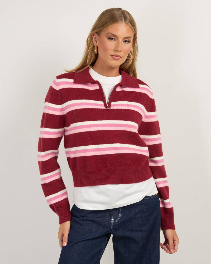 Ava And Ever Cadillac Zip Knit Jumper for Womens