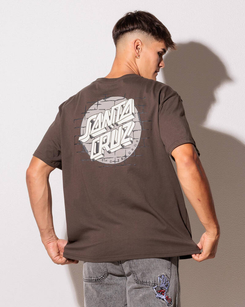 Santa Cruz Scrawl Brick Dot T-Shirt for Mens
