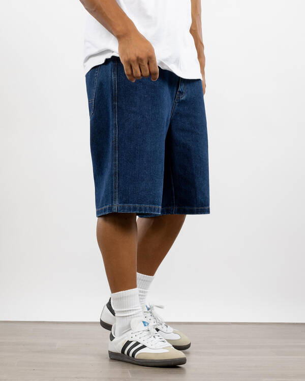 S-Double Denim Standard Shorts for Mens