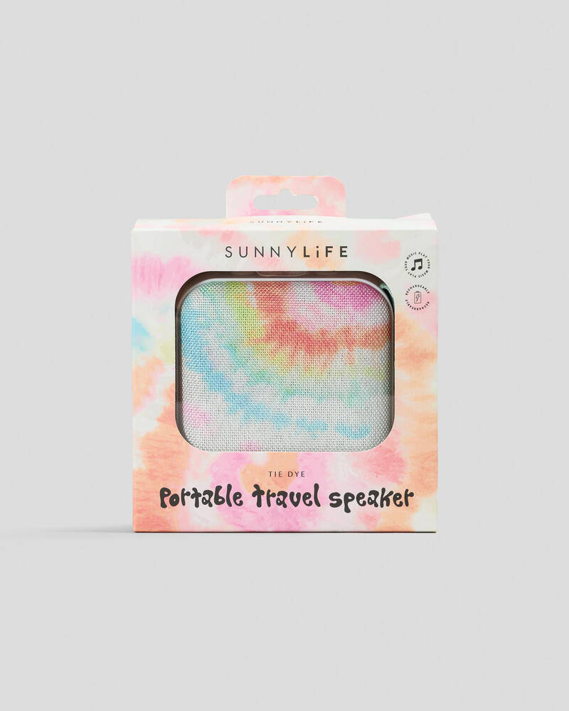 Sunnylife Tie Dye Portable Travel Speaker for Unisex