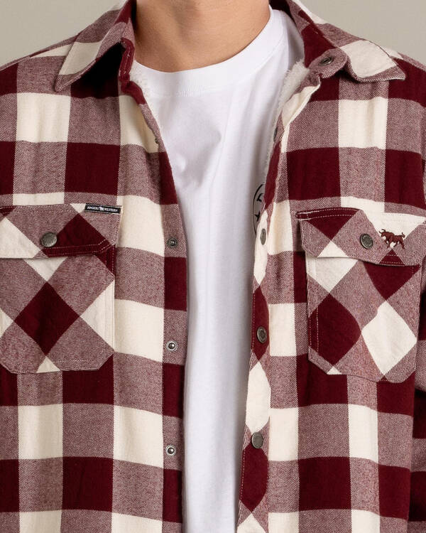 Ringers Western Sawyer Sherpa Flannel Jacket for Mens