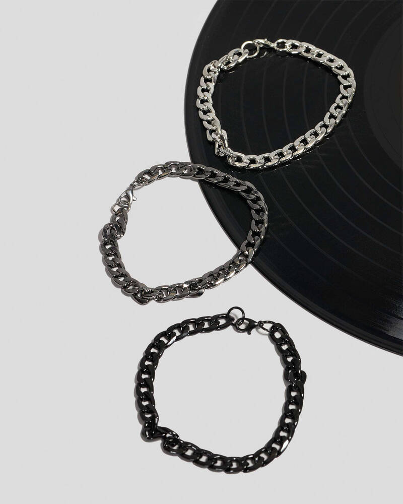 REPUBLIK Metal Combo Bracelet Pack for Mens
