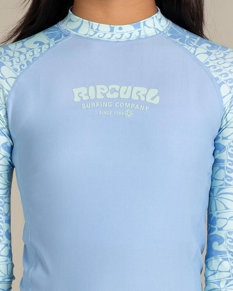 Rip Curl Girls' Oceanic Long Sleeve Rash Vest for Womens