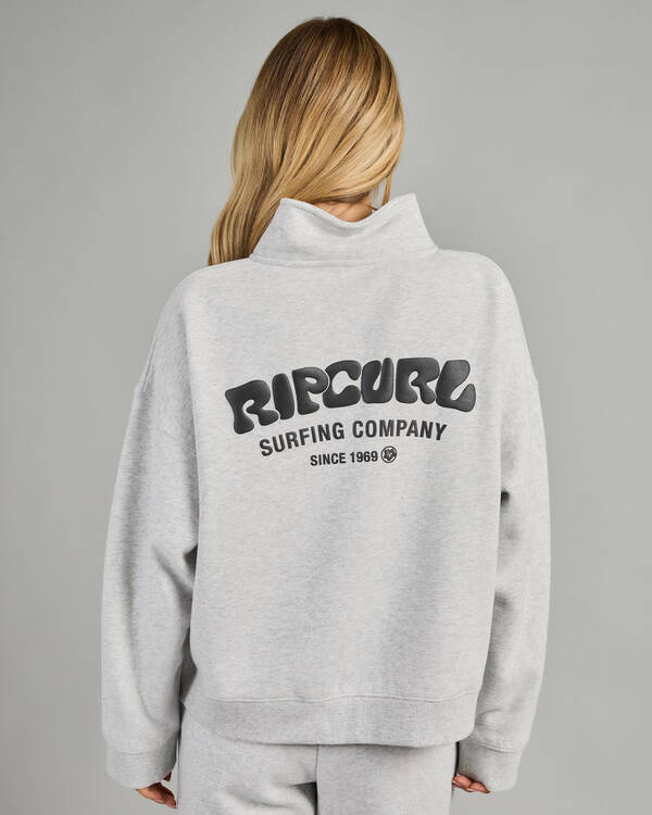 Rip Curl Surf Puff 1/4 Zip Sweatshirt for Womens