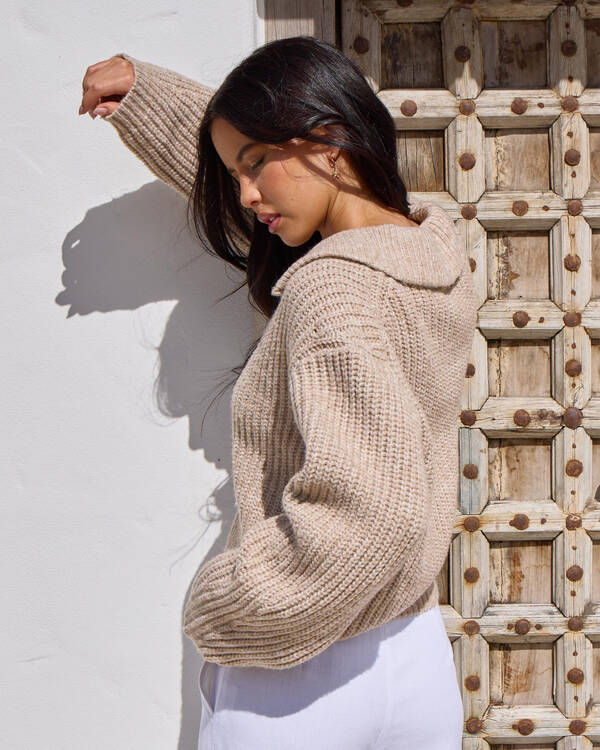 Ava And Ever Zeus Double Zip Knit Jumper for Womens