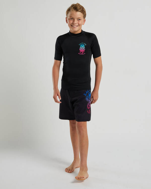Salty Life Boys' Dutchman Short Sleeve Rash Vest for Mens