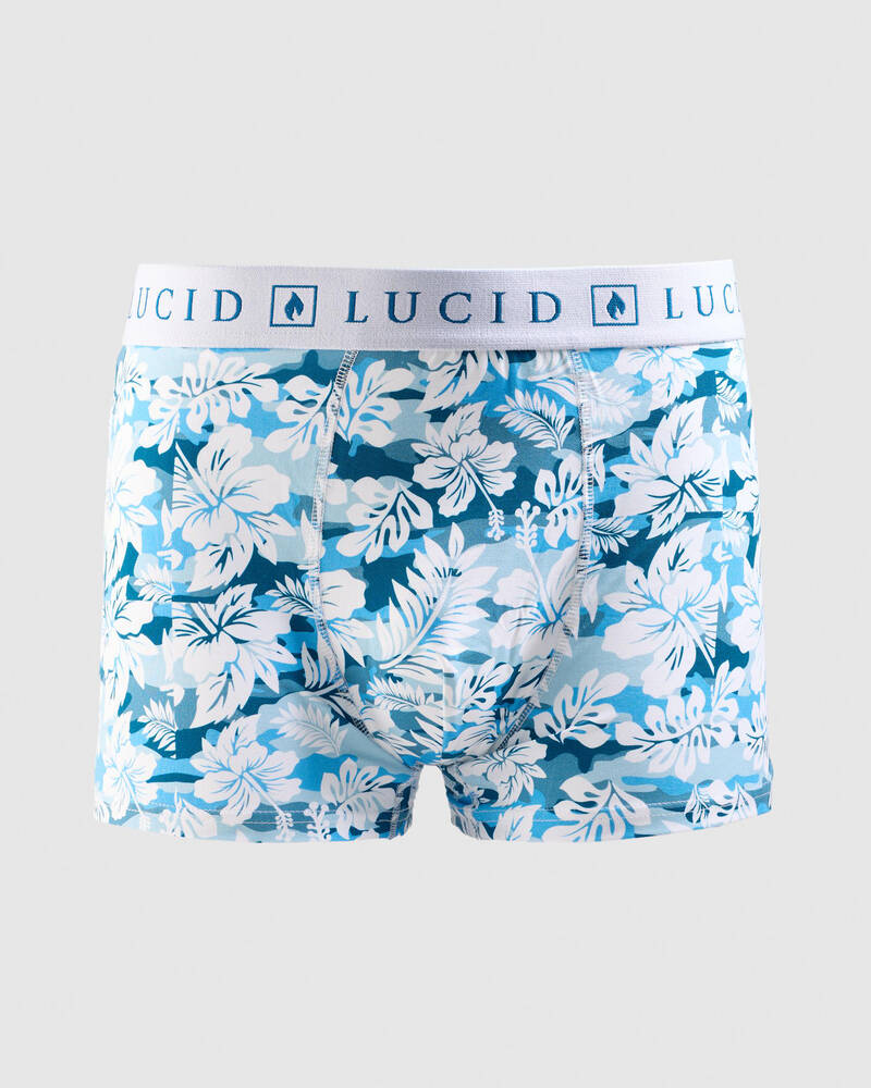 Lucid Hibiscus Fitted Boxer Shorts for Mens