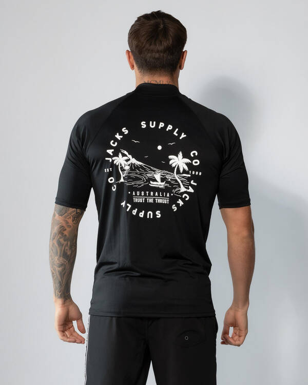 Jacks Escape Short Sleeve Rash Vest for Mens