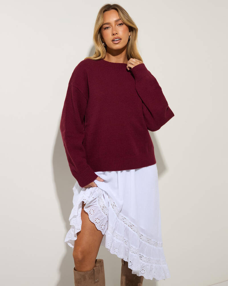 Mooloola Horizon Crew Knit Jumper for Womens
