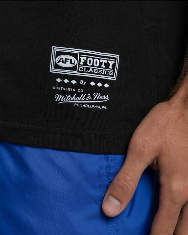 Mitchell & Ness Carlton Blues AFL Exploding Ball T-Shirt for Mens