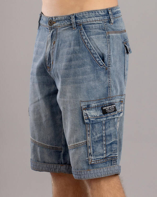 Lucid Viable Denim Walk Shorts for Mens