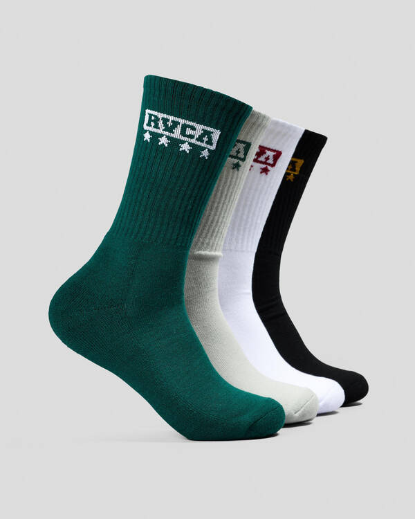 RVCA Seasonal Socks 4 Pack for Mens