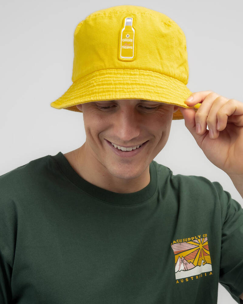 Vodka Cruiser Pineapple Cotton Bucket Hat for Mens