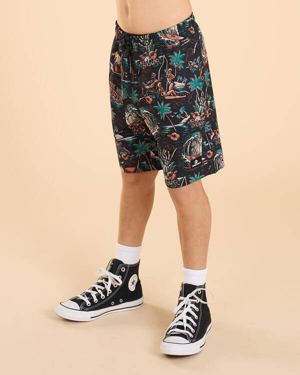 The Mad Hueys Boys' She'll Be Right Volley Shorts for Mens