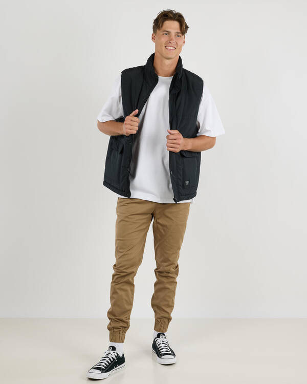 Salty Life Erasure Puffer Vest for Mens