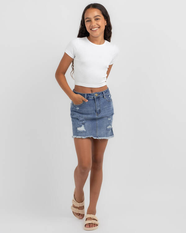DESU Girls' Eliza Ripped Skirt for Womens