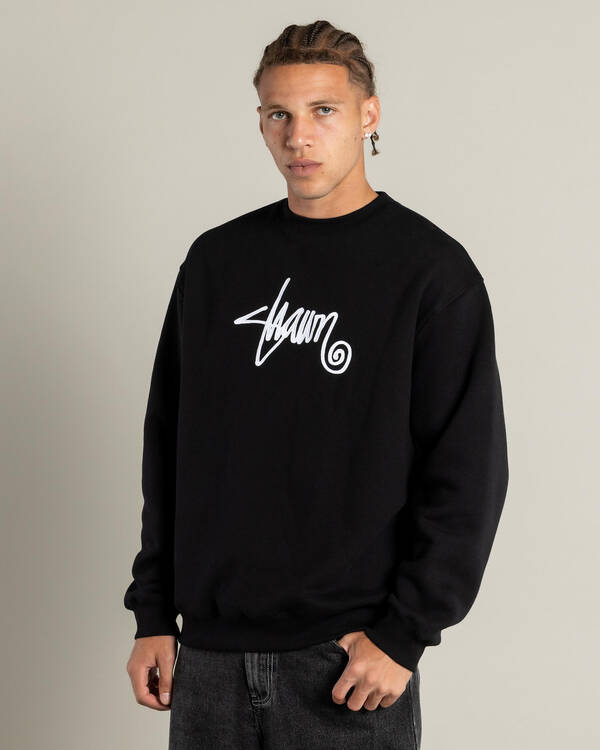 S-Double Shawn Script Crew Sweatshirt for Mens