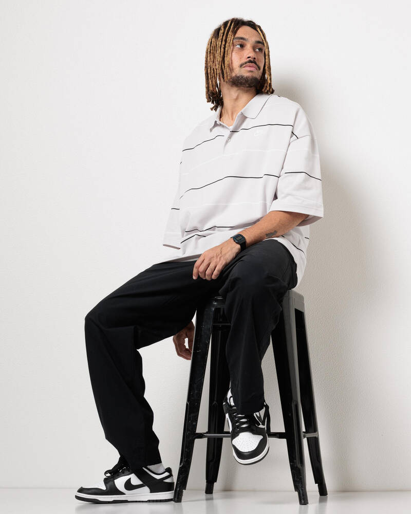 Nike Club Stripe Oversized Polo Shirt for Mens