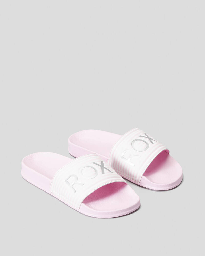 Roxy Girls' Roxy Slippy Slide Sandals for Womens