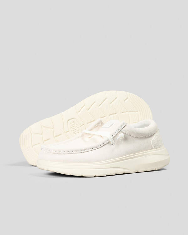 HEYDUDE Wendy COMF Suede Shoes for Womens