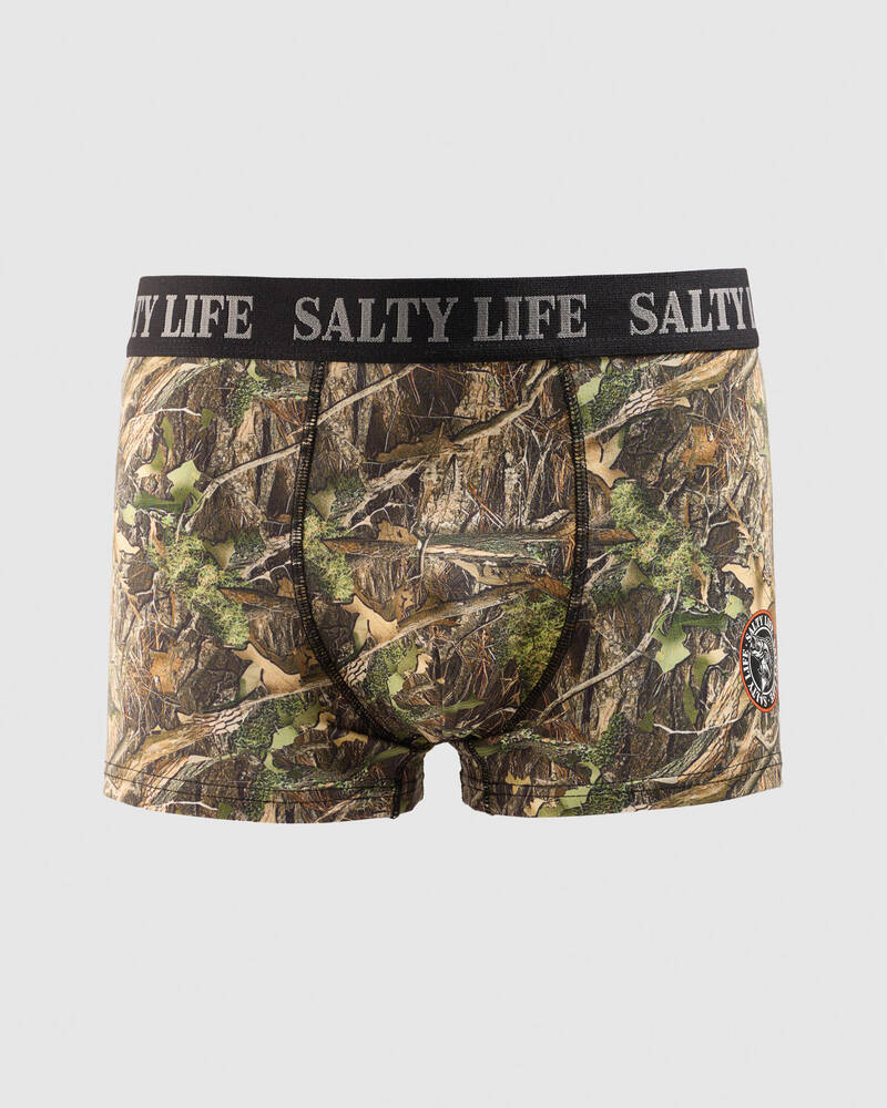 Salty Life Woodland Fitted Boxer Shorts for Mens