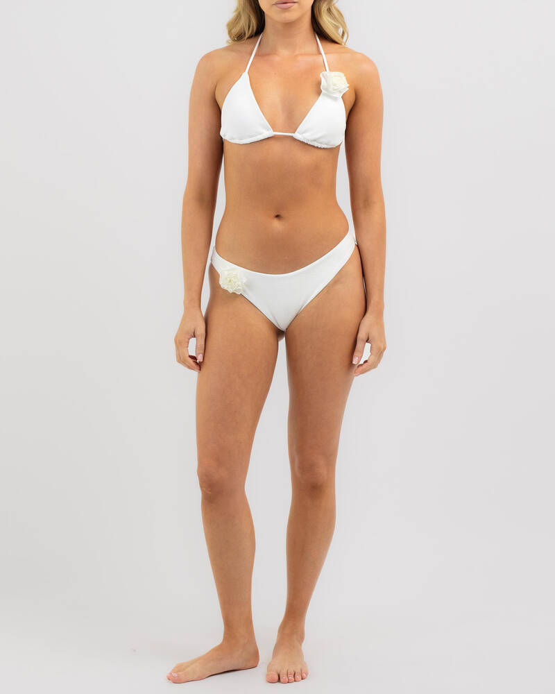 Kaiami Rose Triangle Bikini Top for Womens