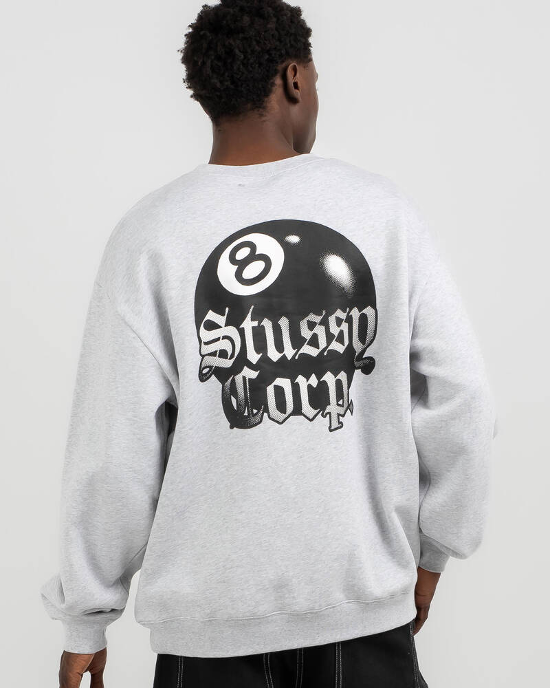 Stussy 8 Ball Corp Crew Sweatshirt for Mens