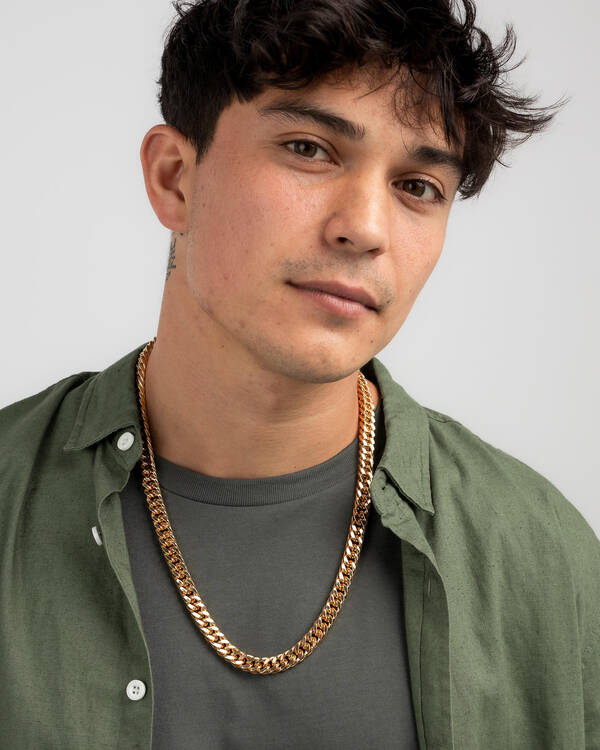 REPUBLIK Cuban Link Chain Necklace for Mens