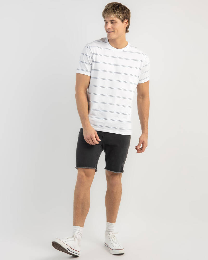 Rip Curl Plain Stripe T-Shirt for Mens