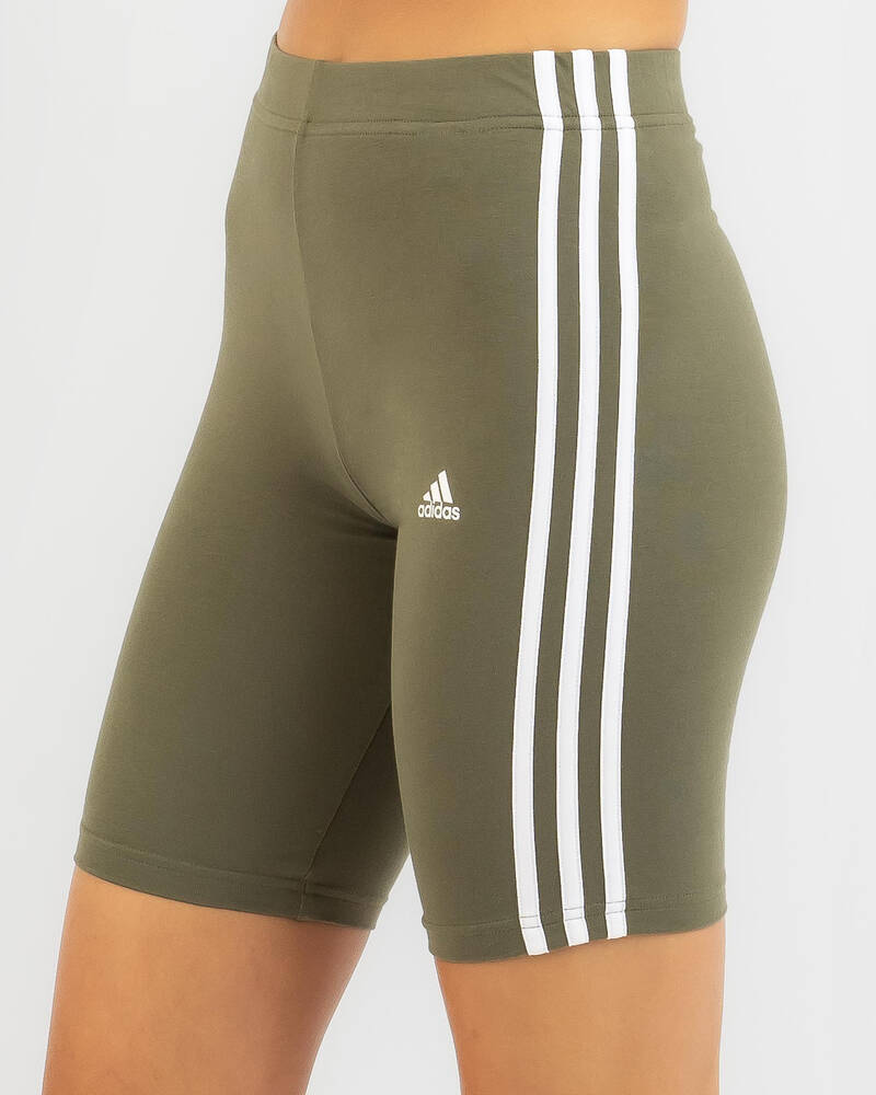 adidas Essentials 3 Stripe Bike Shorts for Womens