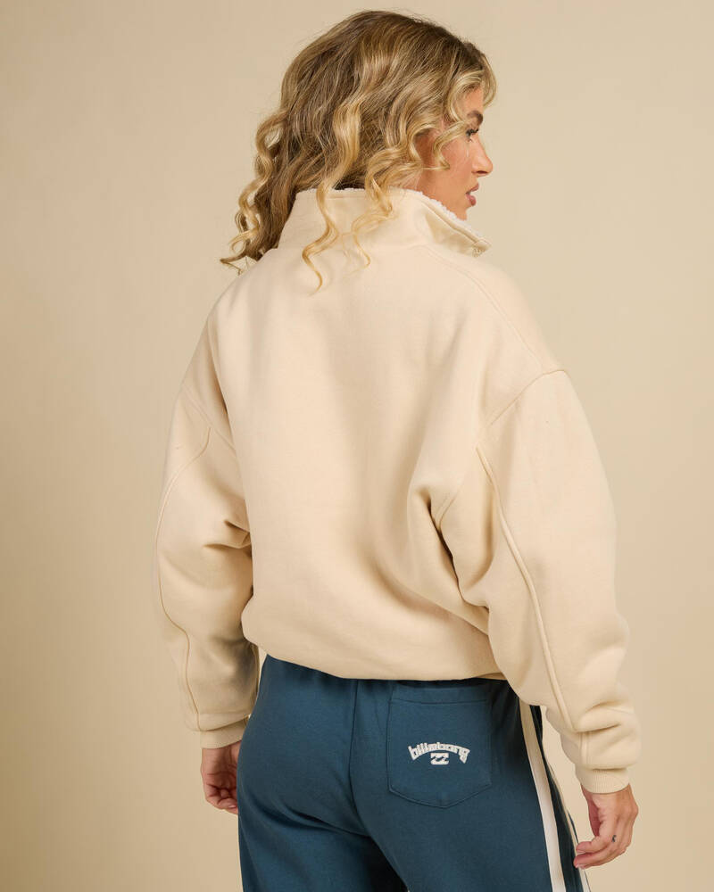 Billabong Classic Vibe Button Down Fleece Jumper for Womens