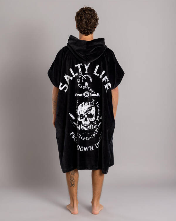 Salty Life Plunder & Thunder Hooded Towel for Mens