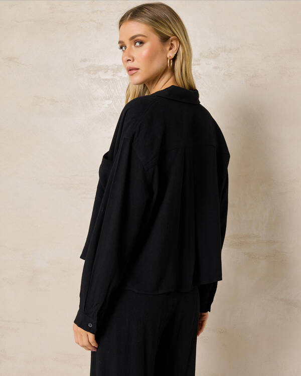 Mooloola Lola Dallis Linen Long Sleeve Shirt for Womens