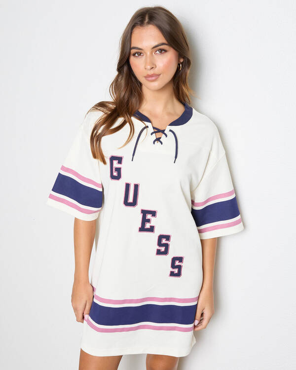 GUESS Hockey Jersey Dress for Womens