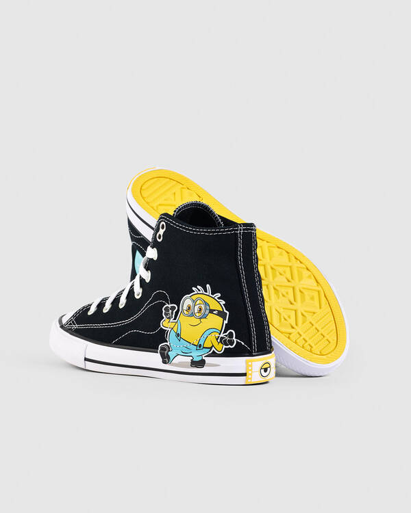 Converse Kids' Minions Chuck Taylor All Star Hi Tops Shoes for Mens
