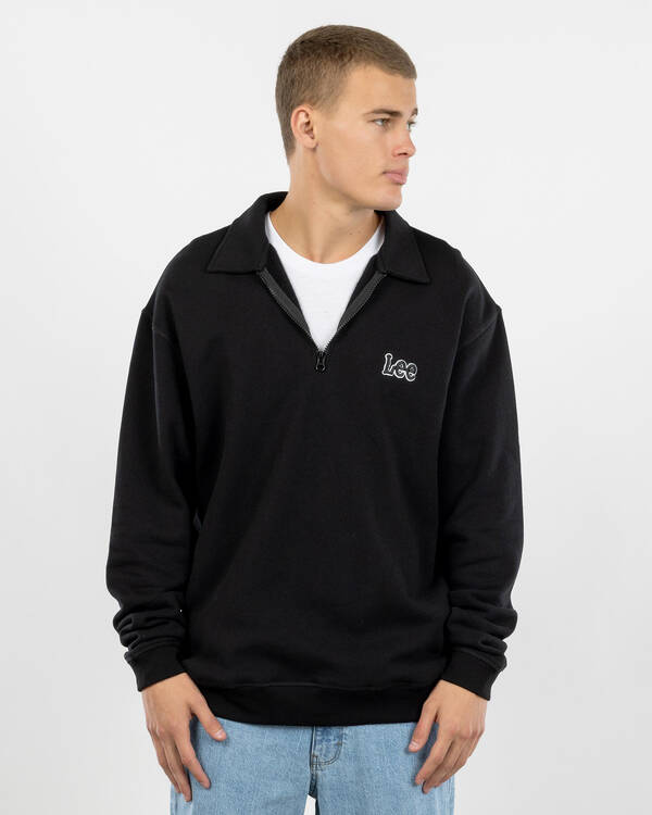 Lee Collar fleece Qtr-Zip Sweatshirt for Mens