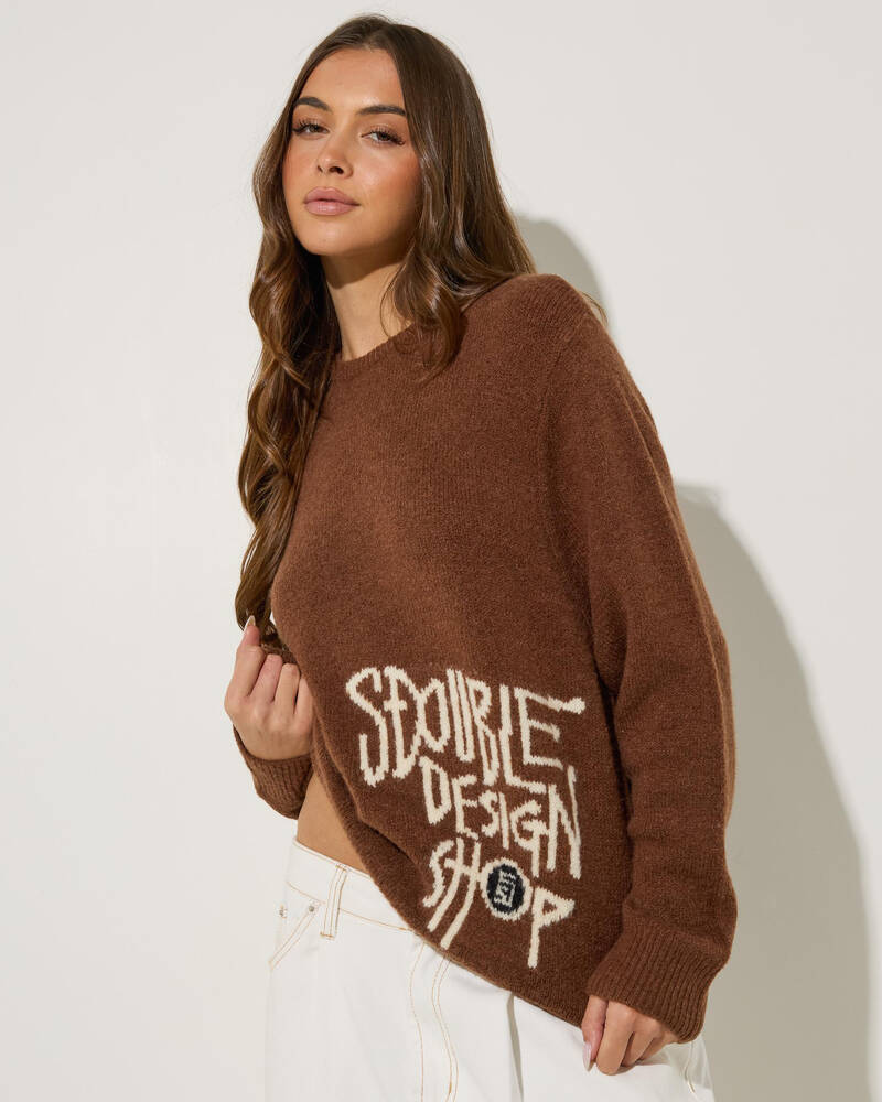 S-Double Placement Knit Jumper for Womens