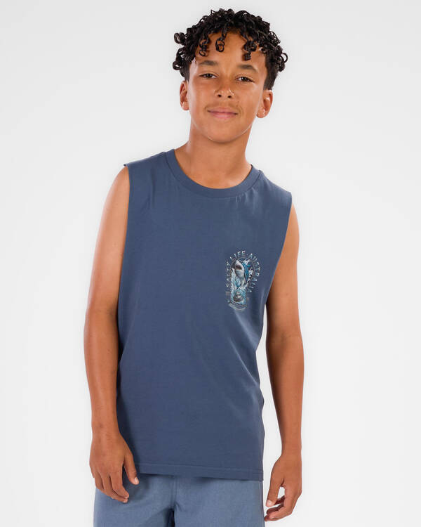 Salty Life Boys' Ocean's Ambush Muscle Tank for Mens