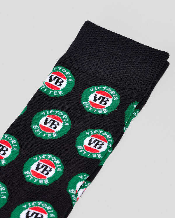 FOOT-IES Victoria Bitter Logos Organic Socks for Mens