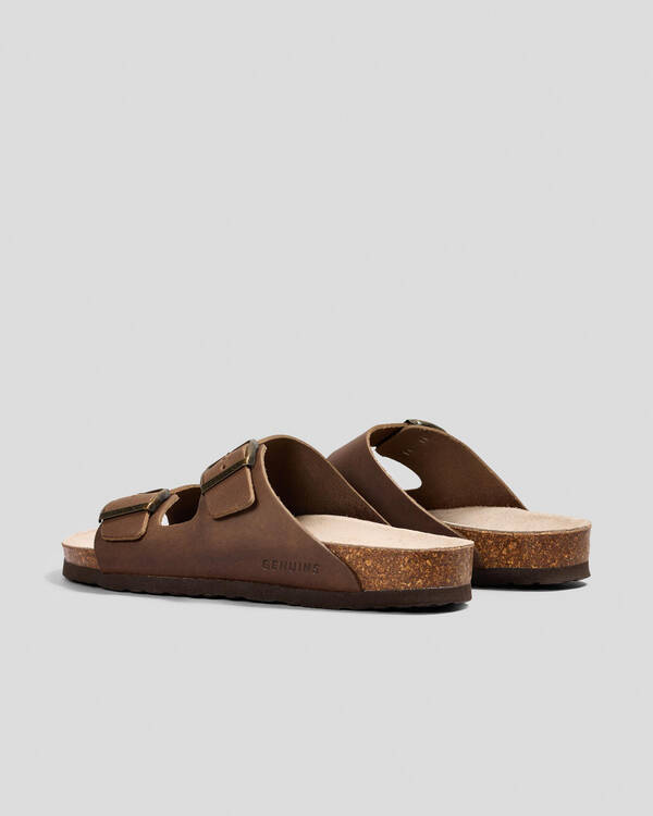 GENUINS Hawaii Oiled Leather Sandals for Mens