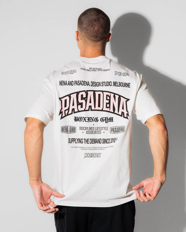 Nena & Pasadena Albus Box Fit T-Shirt for Mens