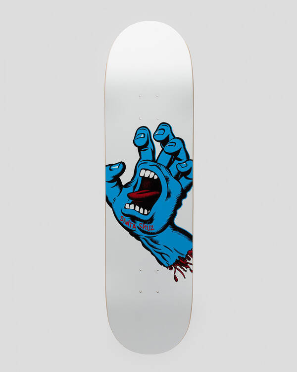 Santa Cruz Screaming Hand 8.25" Skateboard Deck for Unisex