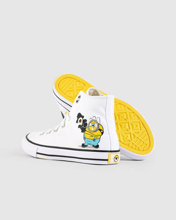 Converse Kids' Minions Chuck Taylor All Star Hi Tops Shoes for Unisex